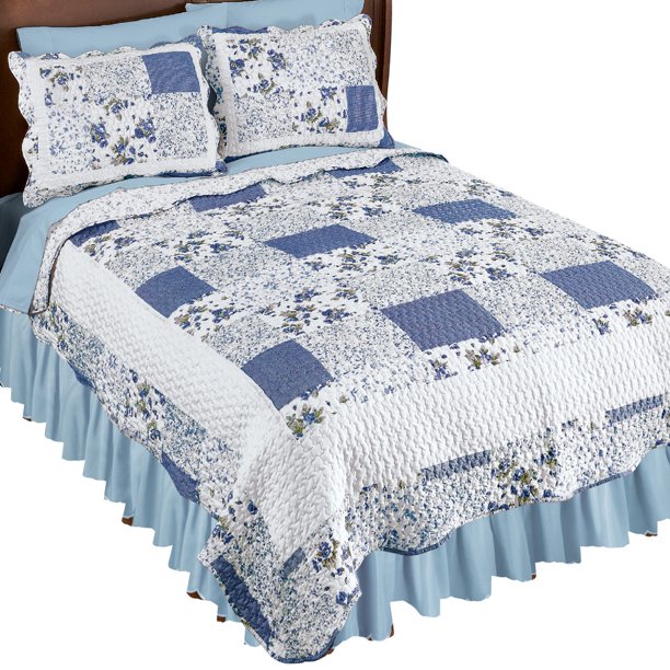 Hadley Floral Patchwork Reversible Lightweight Quilt