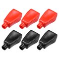 thumbnail image 1 of 6uds Batería Terminal Cubiertas Batería Terminal Botas Negro Rojo, 1 of 7