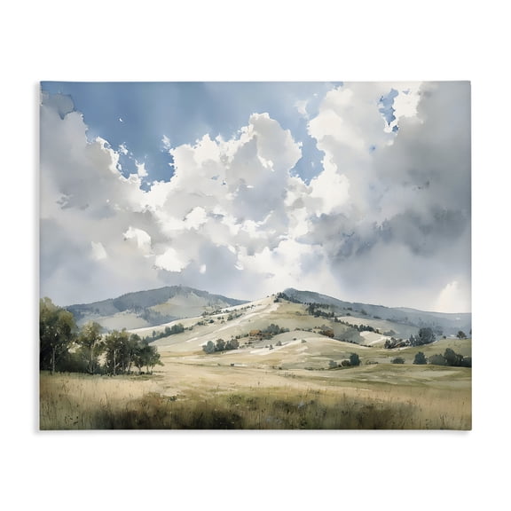 Stupell Industries Traditional Tranquil Hills Meadow Canvas Art, 20 x 16, by Franklyn Gregory