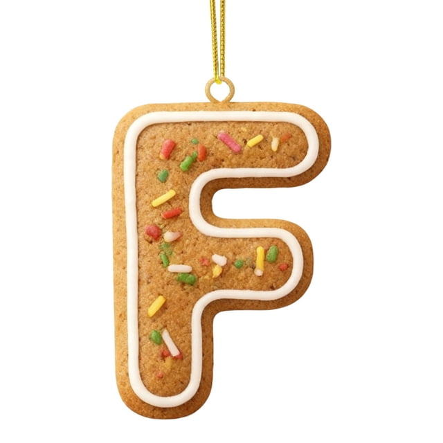 Adorno Navideño con 26 Letras, Colgante para Árbol de Navidad, Adornos Personalizados, Decoración Navideña, Decoración Colgante para Árbol de Navidad.