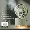 thumbnail image 2 of Personal Fans Desktop Small,Small Fans For Home And Outdoor Use,2024 Desktop Small Fan Shaking Head USB Mini Convenient For Home And Office Charging Portable Atomization Fan, 2 of 4