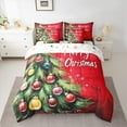 thumbnail image 2 of Feelyou Kawaii Green Tree Twin Bedding Sets 7-Piece, Christmas Gifts Bedding Comforter Set, Dreamy Fairy Tale Reversible Sheet Sets, Lightweight Room Decor, 2 of 7