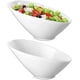 thumbnail image 1 of 2 Pack Porcelain Angled Serving Bowls Ceramic White Salad Bowls Set Slanted Bowls, 26oz (770ml), 1 of 5