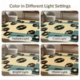 thumbnail image 7 of ODIKA 2'x3' Washable Samll Area Rug Non-Slip, Low Pile Vinyl Music Vintage Album Grid Abstract Equalizer Record Minimalist for Entryway, Kitchen, Laundry Room, 7 of 7