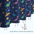 thumbnail image 6 of Dark Blue Space Dinosaur Pattern Shower Curtain 72"x84" ,Bathroom Decorative Shower Curtains Set with 12 Hooks,Modern Waterproof Washable Shower Curtain, 6 of 6