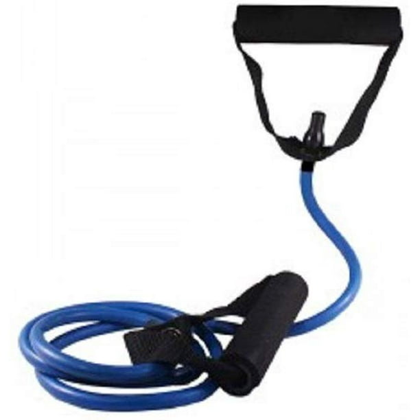 Exercise Tubing with Handles, Blue 100 feet. Extra Heavy Resistance
