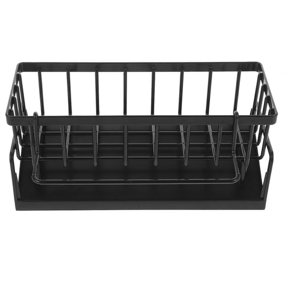 HOMEMAXS Sink Drying Rack Kitchen Sink Organizer Dish Cloth Soap Holder Kitchen Dishcloth Rack