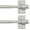 Nickel, variant on 2 PACK Magnetic Curtain Rods for Metal Doors, 16 to 28 Inch, 1/2 Inch Diameter, Multi-Use Adjustable Appliances for French Doors Magnetic Cafe Curtain Rod(White)