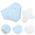 thumbnail image 1 of SEWCHICS Comfortable Blue Cotton Incontinence Underwear for Adults with Washable Design, 1 of 6