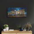 thumbnail image 6 of Luxe Metal Art 'Mexico City Palace of Mines Night' by Pedro Gavidia, Metal Wall Art, 24"x12", 6 of 10