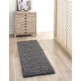 thumbnail image 1 of Unique Loom 3128001 2 ft. 2 in. x 6 ft. 5 in. Solid Shag Runner Rug, Graphite Gray, 1 of 10