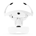 thumbnail image 3 of Lupa de diadema manos libres, lupa de cabeza de carga USB con luz LED Reloj artesanal de joyería 5 lentes 1.0X 1.5X 2.0X 2.5X 3.5X (versión mejorada), 3 of 5