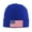 Blue, variant on America Flag Winter Beanie Hats for Men Women Warm Cozy Knitted Cuffed Skull Cap Navy Blue
