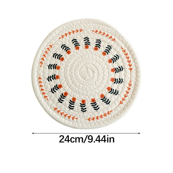 Napperons en Lin Tissé Isolé pour table à Manger