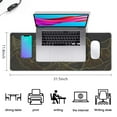 thumbnail image 5 of "Redesign Your Desk Space: XL Black Mousepad, Non-Slip Rubber Base, Waterproof Desk Mat. Large, Seamed Edges for Durability. Ideal Keyboard and Computer Mat - 31.5x11.8 inch.", 5 of 7