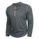 thumbnail image 5 of pstuiky Camisas de manga larga de invierno para hombre, Camisa básica de manga larga con cuello redondo y transpirable de color sólido a la moda informal para hombre Tops de hombre xl, 5 of 7