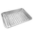 thumbnail image 1 of OULII 1 Set Toaster Oven Baking Pan Stainless Steel for Hotel, 1 of 8
