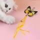 thumbnail image 2 of varita de juguetes para gatos,Cat Tassel Toy Juguetes interactivos Gatos de interior,Ejercicio de entrenamiento de reemplazo de cabeza de teaser de ,Kitty Playing Fun Butterfly Yuyangstore varita de juguetes para gatos, 2 of 8