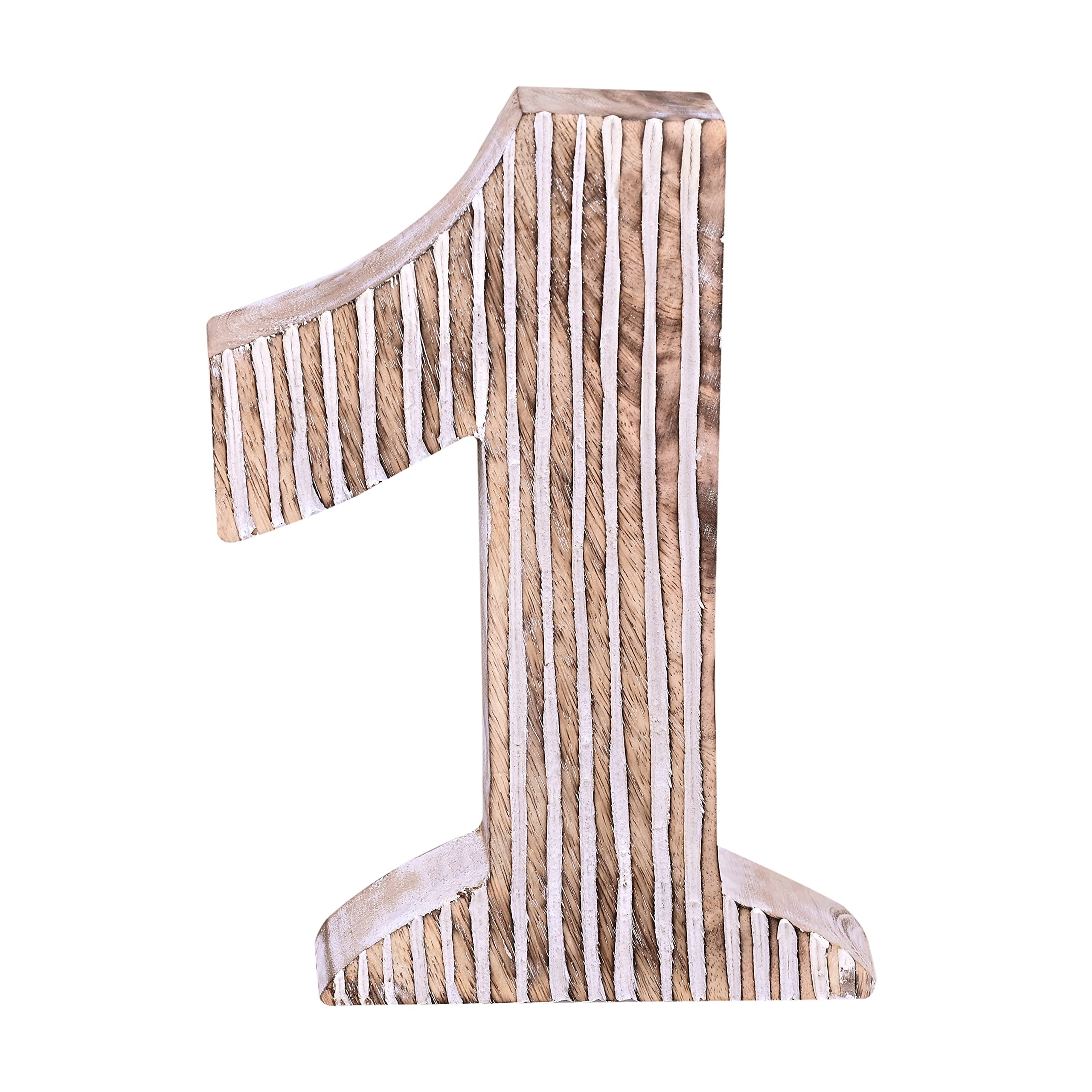 Shabby Chic Wood Number Letter for Wall Table Standing and Hanging Wooden Number Block for Wall Decor Decorative Wooden Number 5 Marquee Number Sign for Home Bedroom Birthday Housewarming Party 