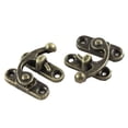 thumbnail image 1 of 2pcs 33mmx29mm Antique Brass Color Jewelry Cigar Box Hasp Hook Lock Latch, 1 of 4