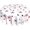 Independence Day-03, variant on American Memorial Independence Day Firework Round Tablecloth Spring 4Th of July Patriotic Table Cloth Cover Mat Lace Washable Polyester 60" Dining Decorative for Home Party Wedding Picnic