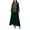 Green, variant on Xuniizn Muslim Dresses for Women, Maxi Long SLeeve V Neck Embroidery Fall Loose Dress, Soft Comfy Elegant Ethnic Dress