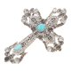 thumbnail image 4 of Holy Cross Brooch Pin Crystal Cross Brooch For Men Suit Pin Accessory For Weddings Formal Events Adds A Touch Of Class To Any Outfit, 4 of 4