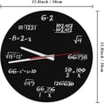 thumbnail image 4 of Reloj de pared acrílico, reloj de pared matemático creativo, diseño único, reloj divertido con fórmula matemática para aula, hogar, oficina, decoración moderna, 4 of 5