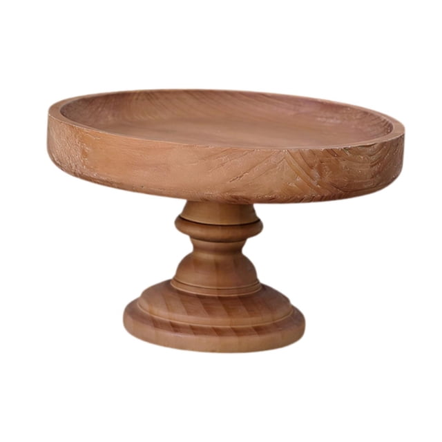 Soporte para pasteles de madera de diseño vintage, soporte redondo multiusos para postres, ideal para baby showers. Grande
