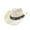 Ivory, variant on Cowboy Hat Classic Vintage Braided Curled Edge Wide Brim Men Sun Hat Outdoor Hat