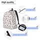 thumbnail image 3 of Disketp Cherry Berries print Canvas Backpack Lightweight Travel Daypack Student Rucksack Laptop Backpack-Small, 3 of 5