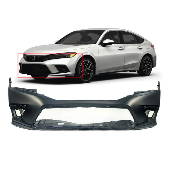 DCP Front Bumper Cover For Honda Civic 2022-2023 Primed 04711T20A00ZZ HO1000327