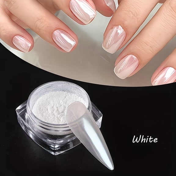 Aurora Chrome Nail Glitter Powder 1g - 7 Colors High-Transparency Mirror Effect for DIY Gel Art