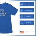 thumbnail image 4 of Tee Hunt You are The Monday of My Life Youth T-Shirt Funny Sarcastic Mood Kids, Blue, X-Large, 4 of 5