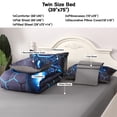 thumbnail image 4 of OKKEEY Game Comforter Set for Boys, Twin Size 6 Pcs Xbox Gamer Bed in a Bag Gray Blue Gamepad Bedding Set for Teens Kids & Men, 100% Lightweight Microfiber Gaming Quilt Set, 4 of 10