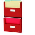thumbnail image 2 of Steelmaster 2-Pocket Organizer with Bracket, 2.25 by 20.6 by 12-Inch, Red (27120007), 2 of 4