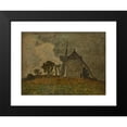 thumbnail image 2 of Johan Barthold Jongkind 14x11 Black Modern Framed Museum Art Print Titled - Landscape with a Windmill (19th Century), 2 of 5