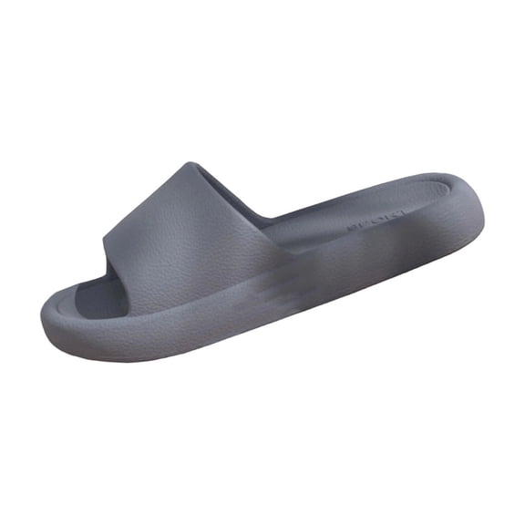 Mens EVA Slides Lightweight & Cushioned - Waterproof One-Strap Sport Sandals for Gym, Shower, Beach, Pool - Gray,Size 44