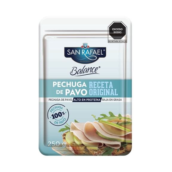 Jamón de Pechuga de Pavo San Rafael Balance 250g rebanadas escalonadas