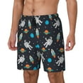 thumbnail image 2 of Balery Space Mens Swim Trunks Swim Shorts for Men Quick Dry Inseam Beach Shorts with Compression Liner Pocket-Small, 2 of 9