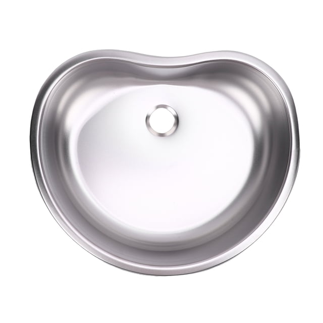 Évier en Acier Inoxydable, 15x12.48x3.94 Po Évier RV Drainage Rapide pour Camping Véhicule