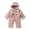 Pink, variant on BLVB Infant Toddler Snowsuit Cute Baby Newborn Winter Coat Warm Zip-Up Hooded Jumpsuit Fleece Rompers for Boys Girls(Pink,1-2 Years)