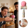 thumbnail image 2 of Kendama de madera, juego tradicional japonés de habilidad para niños y adultos, para entrenar la coordinación mano-ojo, 2 of 4