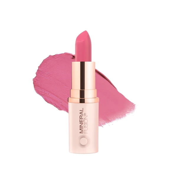 Mineral Fusion Lipstick Charming, Bright Pink, 0.13 oz, Smudge-Free, Long Lasting