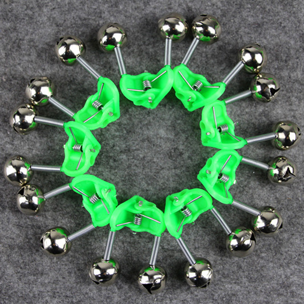 Grelots De Pêche Tbest - 20 Pièces - Double Cloche - Poudre Luminescente Pour Nuit