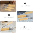 thumbnail image 3 of 4Pcs Pottery Tools for Clay and Pottery Professionals Khaki Circular Design, 3 of 8