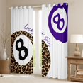 thumbnail image 2 of Homewish Leopard Cheetah Print Blackout Curtains (2-Pack 42x84) Billiards Purple Brown White Decor For Teens, 2 of 6