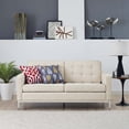 thumbnail image 2 of Modway Loft Upholstered Fabric Loveseat, Blue, 2 of 5