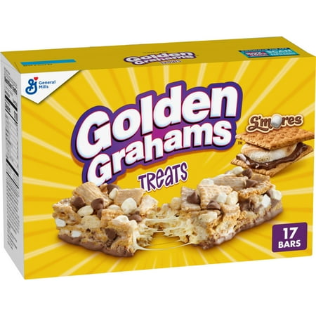 Golden Grahams Cereal Treat Bars, Bonus Pack, 17 Bars, 17.9 oz
