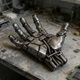 thumbnail image 1 of Ethern Hand Sculpture Basketball Holder Accessory Display Wall Mounted Storage Rack Silver, 1 of 9